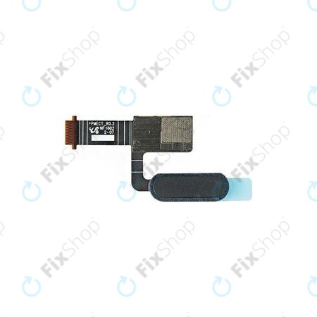 HTC 10 - Tlačítko Domů + Senzor otiskům (Černá) - 54H20606-00M
