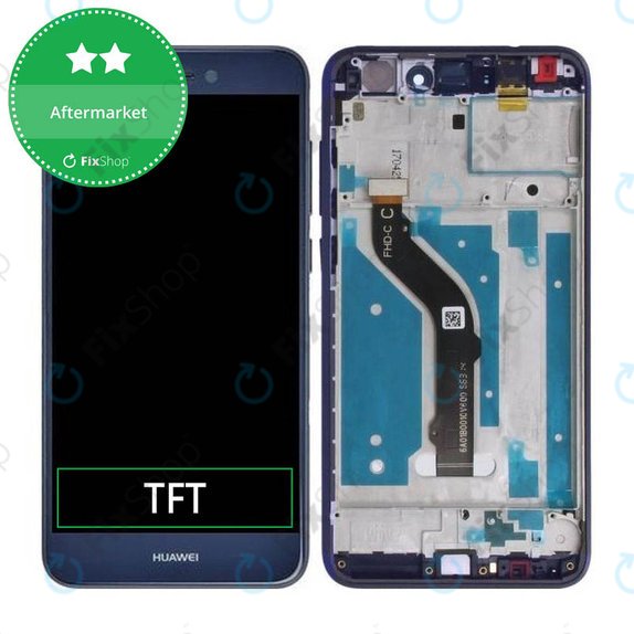 Huawei P9 lite (2017), Honor 8 Lite - LCD Displej + Dotykové Sklo + Rám (Blue) TFT