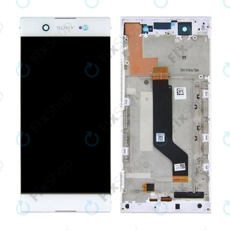 Sony Xperia XA1 Ultra G3221 - LCD Displej + Dotykové sklo + Rám (Bílá) - 78PB3400020