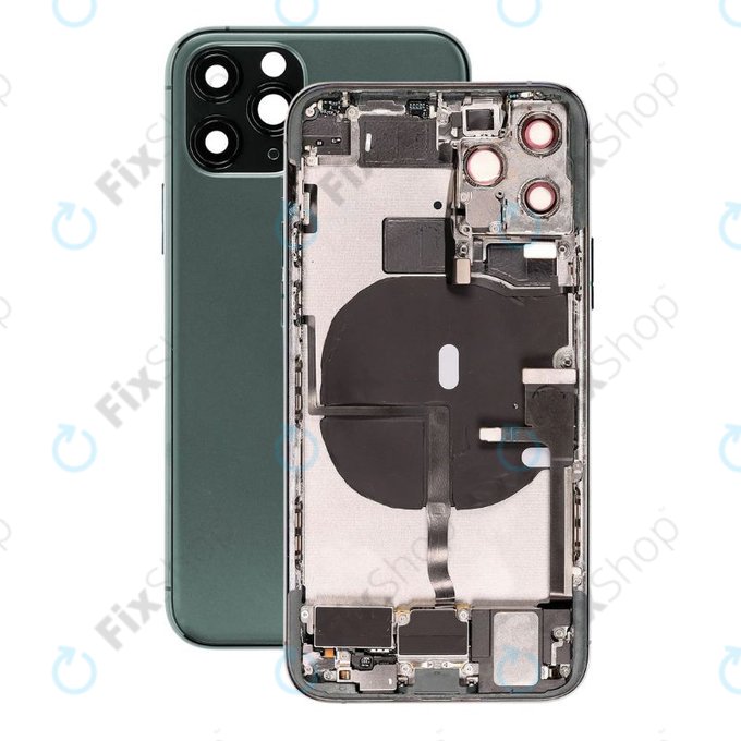 Apple iPhone 11 Pro - Zadní Housing s Malými Díly (Green)