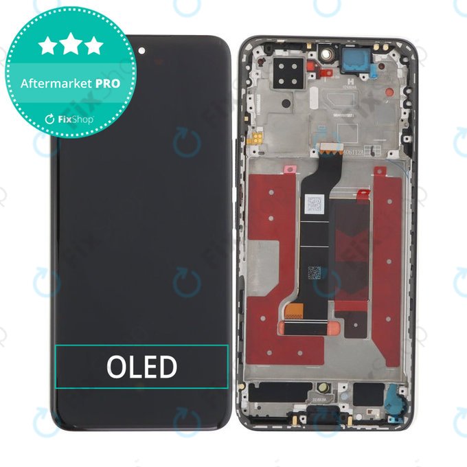 Honor 200 - LCD Displej + Dotykové Sklo + Rám (Black) OLED