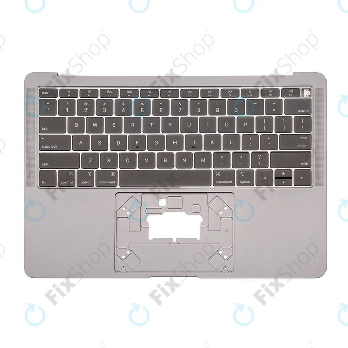 Apple MacBook Air 13" A1932 (2018 - 2019) - Horní Rám Klávesnice + Klávesnice US (Space Gray)