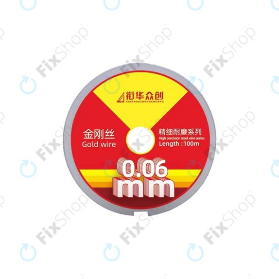 Gold Wire - Drát na Separování LCD Displejů (0.06mm x 100M)