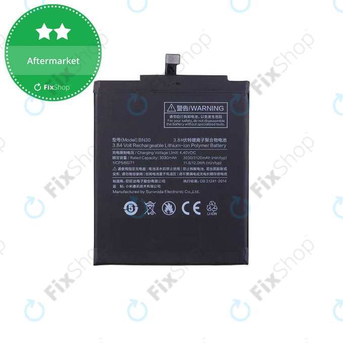 Xiaomi Redmi 4A - Baterie BN30 3120mAh