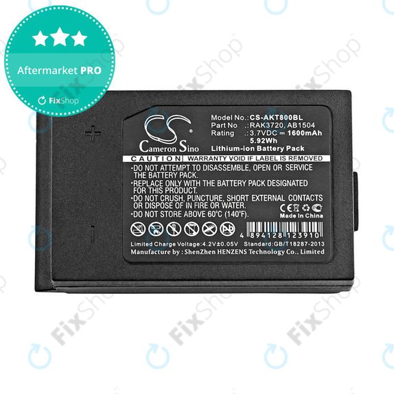 Baterie pro Akerstroms Mercury 8B, Jupiter, Era 150J, 1600mAh, Li-Ion, 3.7V, RAK3720, HQ