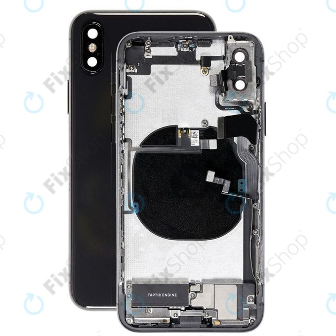 Apple iPhone X - Zadní Housing s Malými Díly (Space Gray)