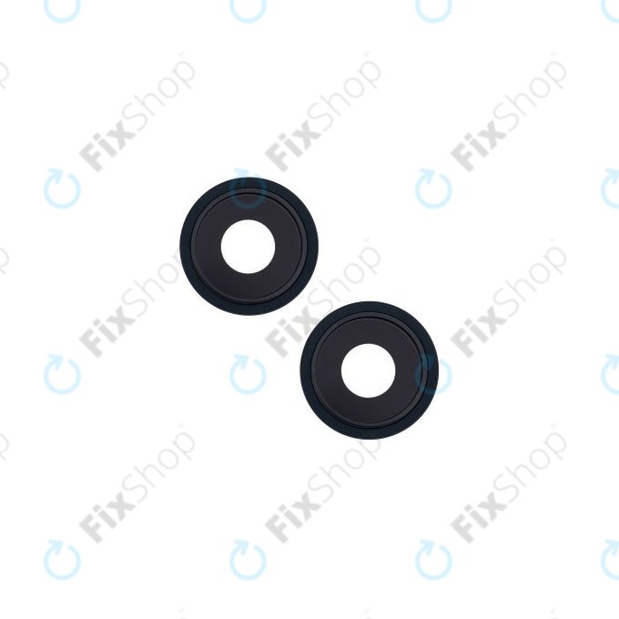 Apple iPhone 13, 13 Mini - Sklíčko Zadní Kamery s Rámem (Midnight) - 2ks