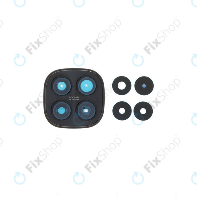 Sklíčko zadní kamery s rámem pro Xiaomi Redmi Note 15 Pro 5G, Black