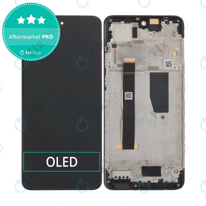 Motorola Moto G84 XT2347 - LCD Displej + Dotykové Sklo + Rám (Black) OLED