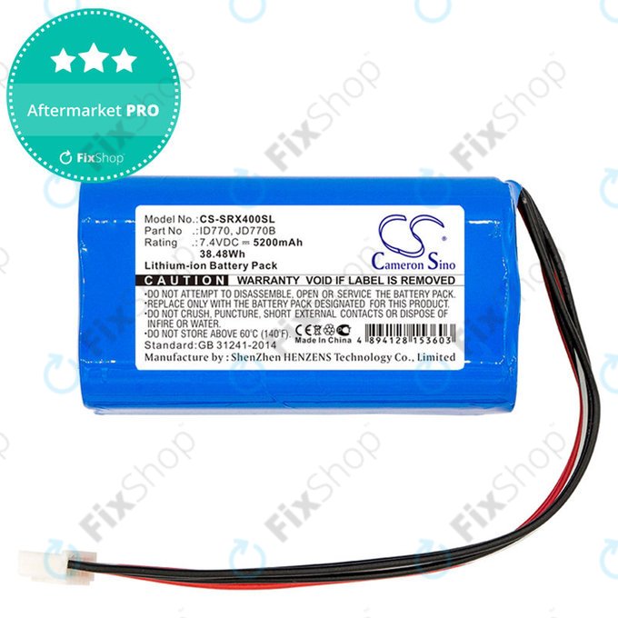 Baterie pro Sony Srs-Xb40, Srs-Xb41, 5200mAh, Li-Ion, 7.4V, ID770, HQ