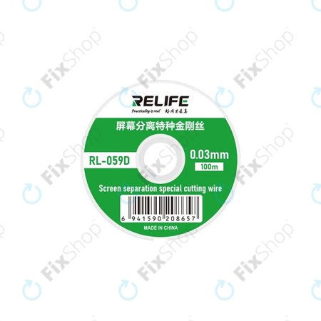 Relife RL-059D - Drát na Separování LCD Displejů (0.03mm x 100M)
