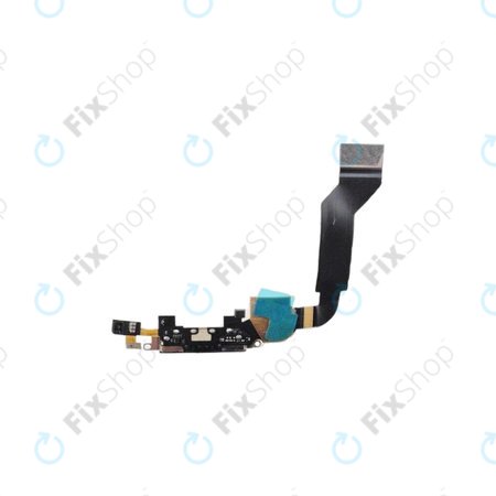 Apple iPhone 4S - Nabíjecí Konektor + Mikrofon + Flex Kabel (Black)