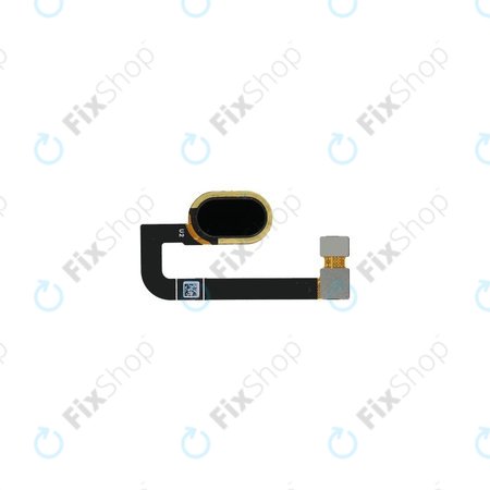 Motorola Moto G5S Plus XT1805 - Tlačidlo Domů + Flex Kabel (Black)