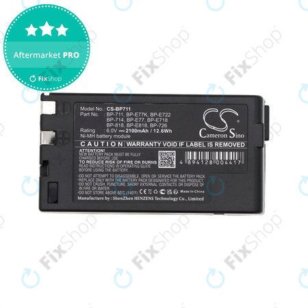 Baterie pro Canon E06, Canon E07, 2100mAh, Ni-MH, 6V, BP-711, HQ