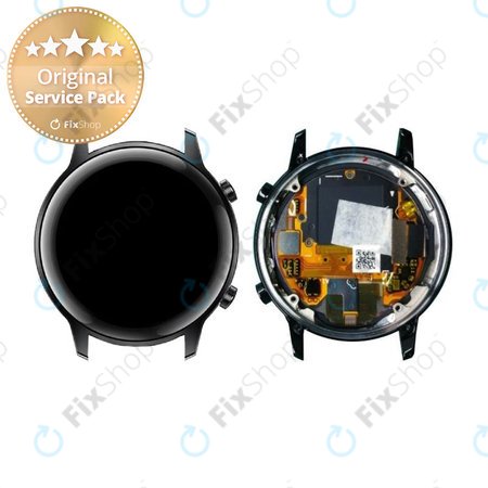 Huawei Honor Watch Magic 2 42mm - LCD Displej + Dotykové Sklo + Rám (Charcoal Black) - 02353LBK Genuine Service Pack