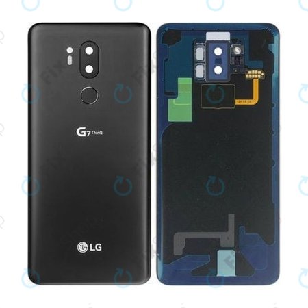 LG G710EM G7 ThinQ - Bateriový Kryt + Senzor otisku prstu (Černá) - ACQ90241011