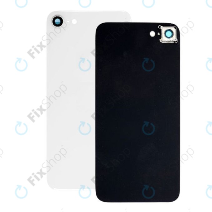 Apple iPhone SE (2nd Gen 2020) - Sklo Zadního Housingu + Sklíčko Zadní Kamery (White)