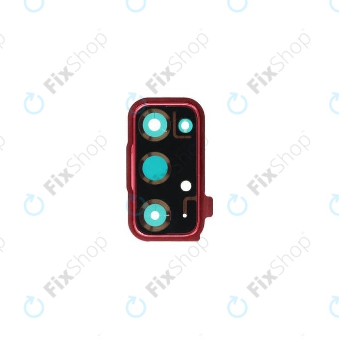 Samsung Galaxy S20 FE G780F - Rám Sklíčka Zadní Kamery (Cloud Red) - GH98-46057E Genuine Service Pack