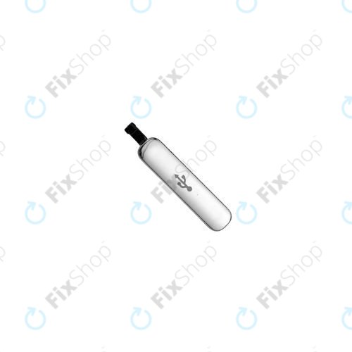 Samsung Galaxy S5 G900F - Krytka Nabíjecího Konektoru (Silver) - GH98-32941A Genuine Service Pack