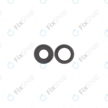 Apple iPhone 17 - Sklíčko Zadní Kamery s Rámem (Black) - 2ks