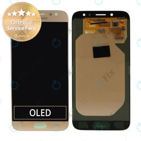 Samsung Galaxy J7 J730F (2017) - LCD Displej + Dotykové Sklo (Gold) - GH97-20736C, GH97-20801C Genuine Service Pack