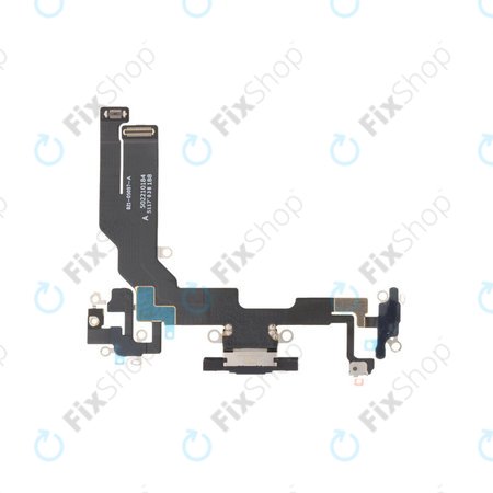 Apple iPhone 16e - Nabíjecí Konektor + Flex Kabel (Black)