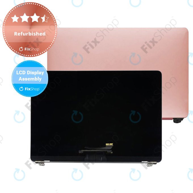 Apple MacBook 12" A1534 (Early 2016 - Mid 2017) - LCD Displej + Přední Sklo + Kryt (Rose Gold) Refurbished