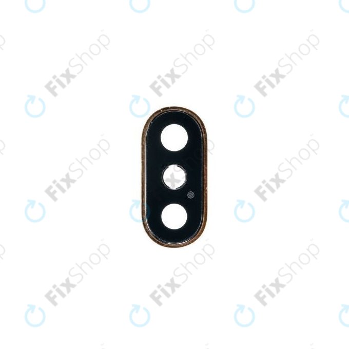 Apple iPhone XS - Sklíčko Kamery s Rámem (Gold)