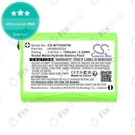 Baterie pro Motorola Talkabout T280, T200, T82, T82 Extreme, 700mAh, Ni-MH, 3.6V, HKNN4002A, HQ