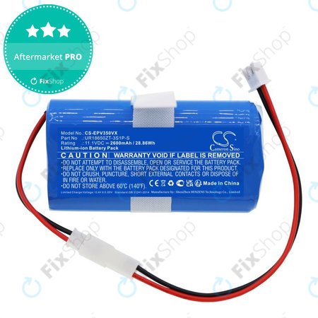 Baterie pro Electropan Ilife V3S, 2600mAh, Li-Ion, 11.1V, UR18650ZT-3S1P-S, HQ