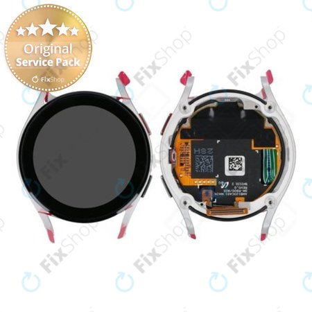 Samsung Galaxy Watch 5 40mm R900 - LCD Displej + Dotykové Sklo + Rám (Silver) - GH82-30040C Genuine Service Pack