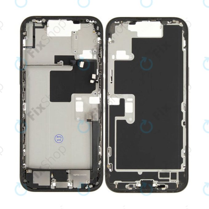 Apple iPhone 16 Pro Max - Střední rám + Tlačítka zapínání + Hlasitosti (Black Titanium)