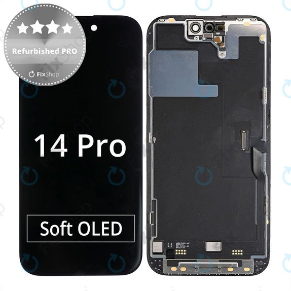 Displej pro iPhone 14 Pro, Dotykové sklo s rámem, Refurbished PRO