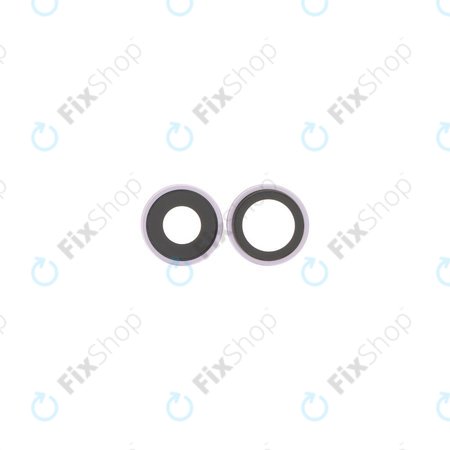 Apple iPhone 17 - Sklíčko Zadní Kamery s Rámem (Lavender) - 2ks