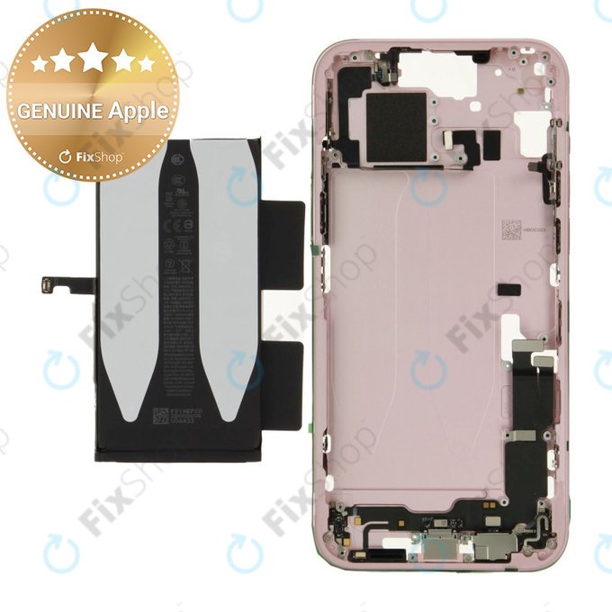 Střední Rám s Baterií pro iPhone 15 Plus | Pink | ZD076-00675 | Genuine Apple