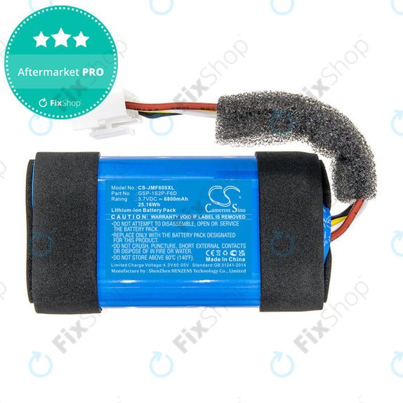 Baterie pro JBL Flip 6, 6800mAh, Li-Ion, 3.7V, GSP-1S2P-F6D, HQ