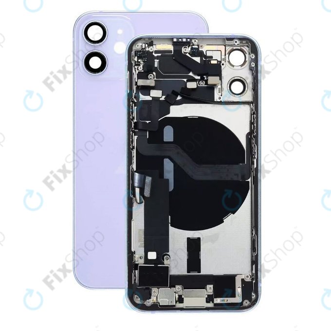 Apple iPhone 12 Mini - Zadní Housing s Malými Díly (Purple)