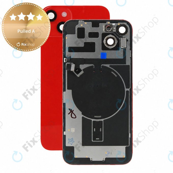 Sklo zadního housingu pro iPhone 14 Plus, (PRODUCT)RED, Pulled A