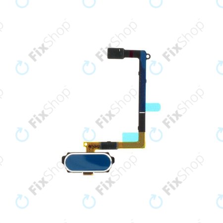 Samsung Galaxy S6 G920F - Tlačítko Domů + Flex Cable (Blue Topaz) - GH96-08166D Genuine Service Pack