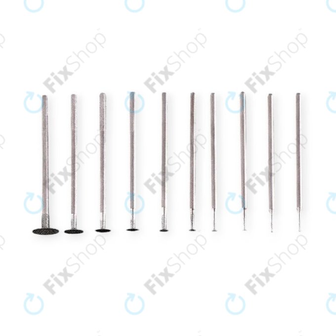 Sada ultratenkých bruscích hrotů 2,35 mm - 10ks