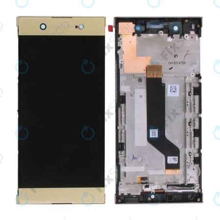 Sony Xperia XA1 Ultra G3221 - LCD Displej + Dotykové sklo + Rám (Zlatá) - 78PB3400030