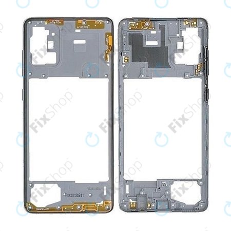 Samsung Galaxy A71 A715F - Střední Rám (Prism Crush Silver) - GH98-44756B Genuine Service Pack