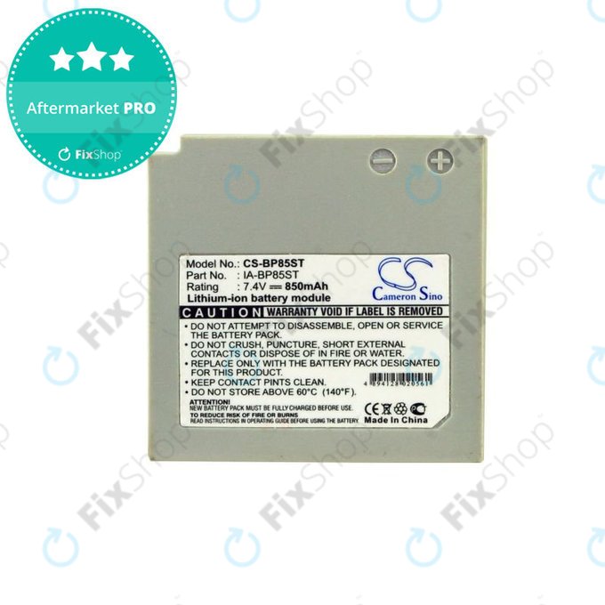 Baterie pro Samsung VP-MX10, 20, 850mAh, Li-Ion, 7.4V, IA-BP85ST, HQ