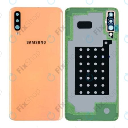 Samsung Galaxy A70 A705F - Bateriový Kryt (Coral) - GH82-19796D, GH82-19467D Genuine Service Pack