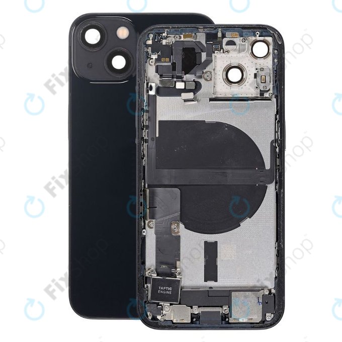Apple iPhone 13 - Zadní Housing s Malými Díly (Midnight)