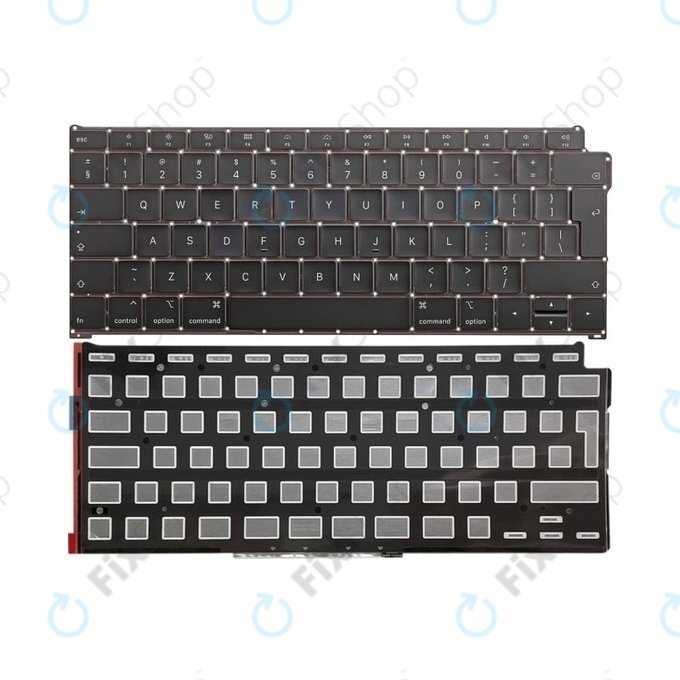 Apple MacBook Air 13" A1932 (2018 - 2019) - Klávesnice + Podsvícení UK/EU