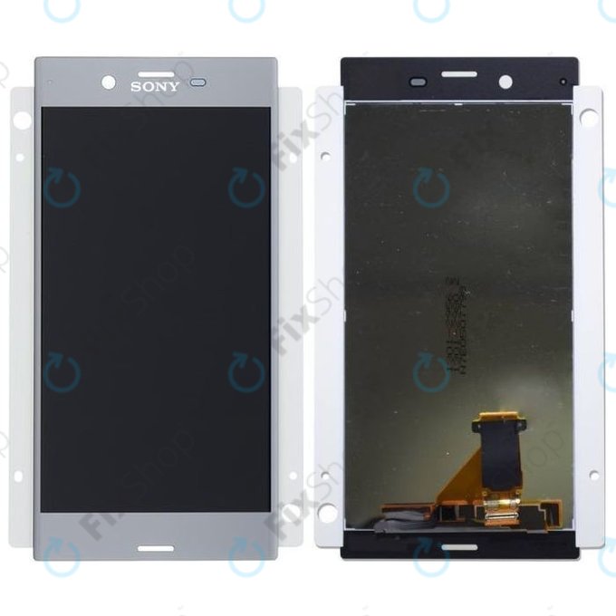 Sony Xperia XZ F8331 - LCD Displej + Dotykové sklo (Stříbrná) - 1304-9086 Genuine Service Pack