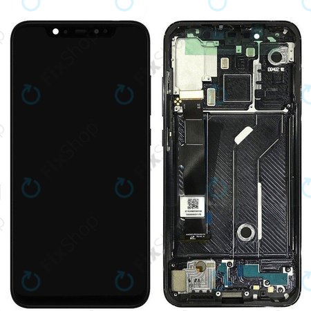 Xiaomi Mi 8 - LCD Displej + Dotykové Sklo + Rám (Black) - 5606100400B6 Genuine Service Pack