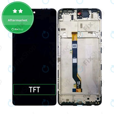 Infinix Hot 30 X6831 - LCD Displej + Dotykové Sklo + Rám (Racing Black) TFT