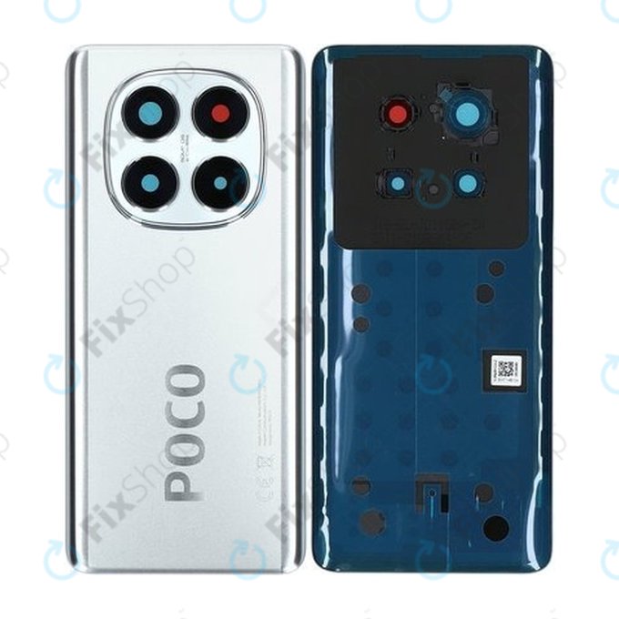 Xiaomi Poco X7 24095PCADG - Bateriový Kryt (Silver) - 5600060O16P00 Genuine Service Pack